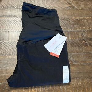 Black Maternity Straight Leg Jean